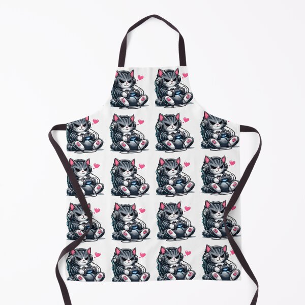 Item preview, Grumpy Gamer Cat in Gaming Chair – Funny Gamer Animal Cartoon designed and sold by ShimaiStore.