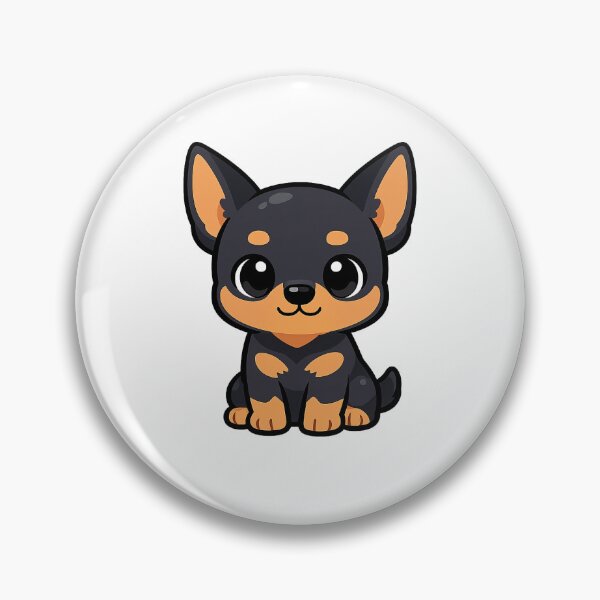 Item preview, Dobermann, Cute Dog, Kawaii Chibi Design designed and sold by shadow-bloom.