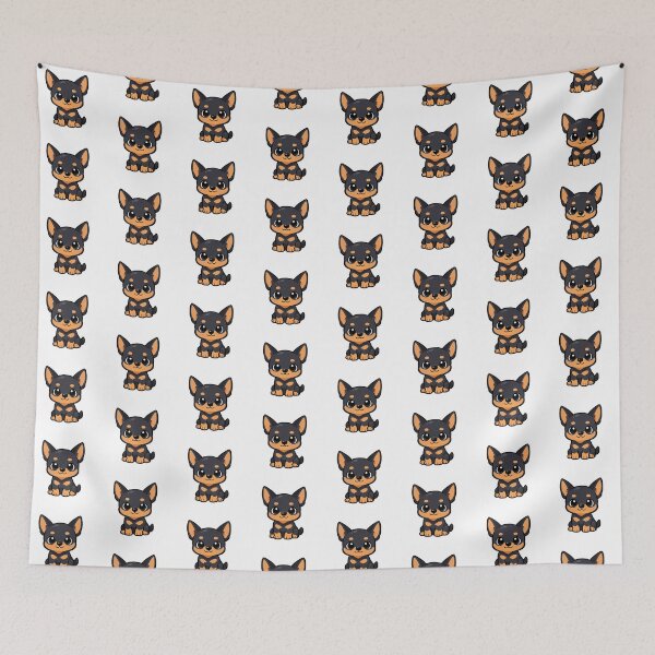 Item preview, Dobermann, Cute Dog, Kawaii Chibi Design designed and sold by shadow-bloom.
