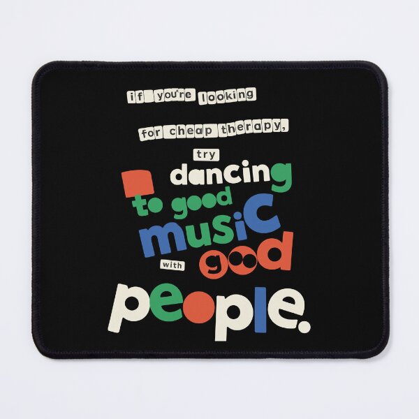 Item preview, Electronic Music DJ Quote Art – Dance Therapy Typography Print | Minimal Club Culture Poster designed and sold by paulo silveira.