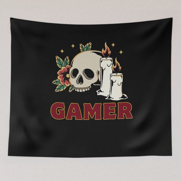 Item preview, Gamer skull designed and sold by Rasheedaholik.