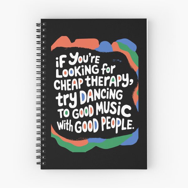 Item preview, Cheap Therapy Quote Art – DJ Dance Music Wall Print | Vintage Typewriter Typography designed and sold by paulo silveira.