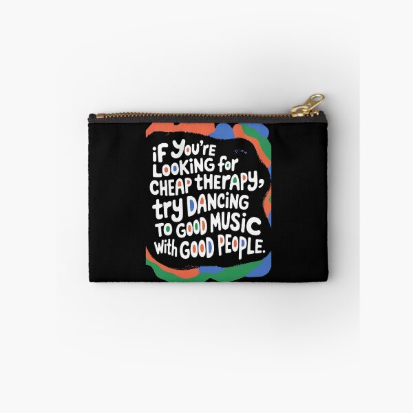 Item preview, Cheap Therapy Quote Art – DJ Dance Music Wall Print | Vintage Typewriter Typography designed and sold by paulo silveira.