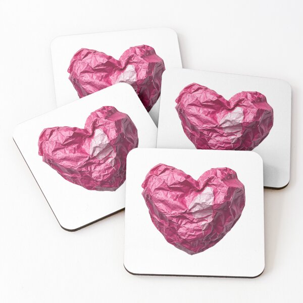 Item preview, Crumpled Pink Paper Heart Realistic Valentine Aesthetic designed and sold by BigStar-Cart.