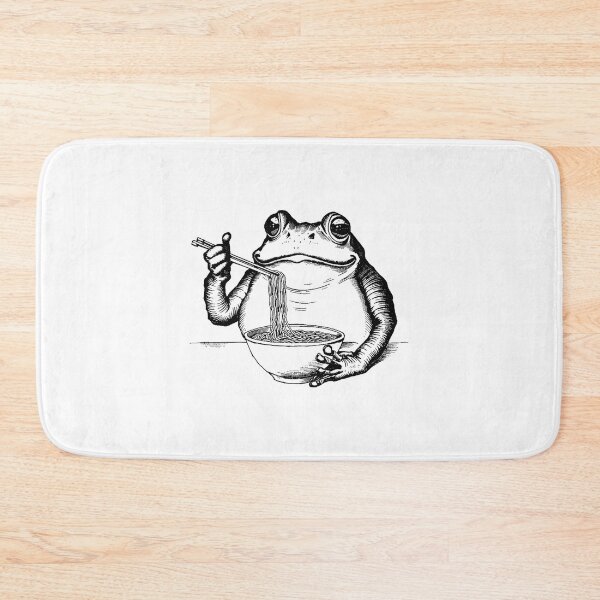 Item preview, Kawaii Cute Frog Eating Ramen Japanese Noodles Anime Lovers designed and sold by SOUFIANE1991.