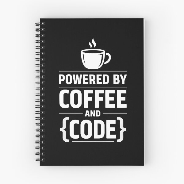 Artikelvorschau, Angetrieben von Kaffee und Code entworfen und verkauft von Frog Level Treasures.