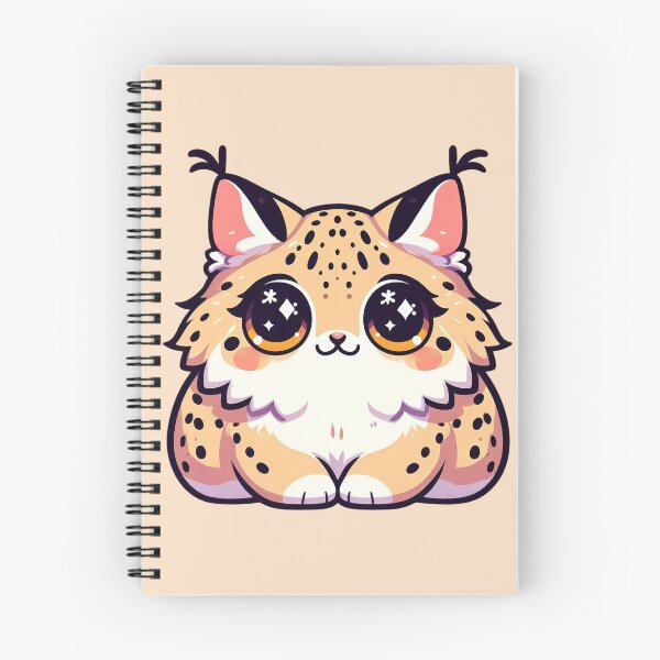 Aperçu de l'œuvre Lynx ibérique Kawaii - Adorable bébé félin aux grands yeux créée et vendue par GREENZ0NE.