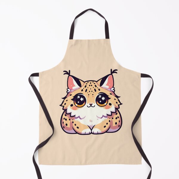 Item preview, Kawaii Iberian Lynx - Adorable Baby Feline with Big Eyes designed and sold by GREENZ0NE.