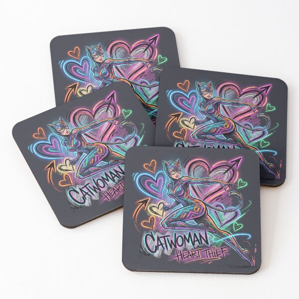 Item preview, Catwoman Heart Thief Valentine Art designed and sold by JaaGo PopLab.