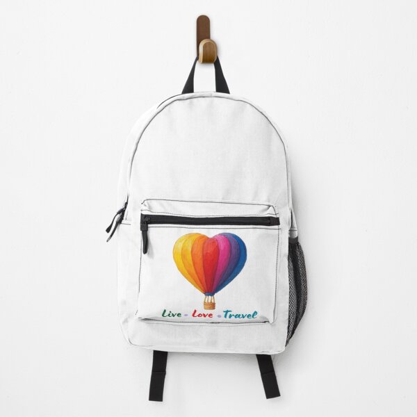 Item preview, Live Love Travel Hot Air Balloon Quote designed and sold by Inkworksbyshery.