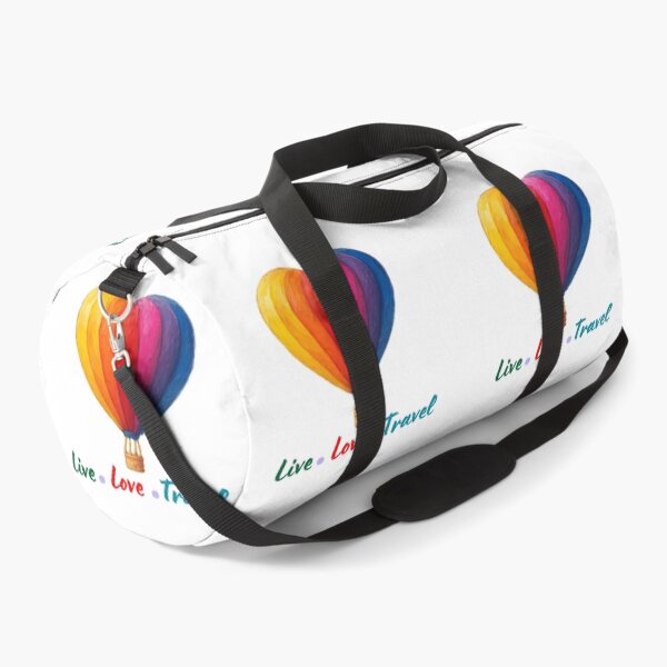 Item preview, Live Love Travel Hot Air Balloon Quote designed and sold by Inkworksbyshery.