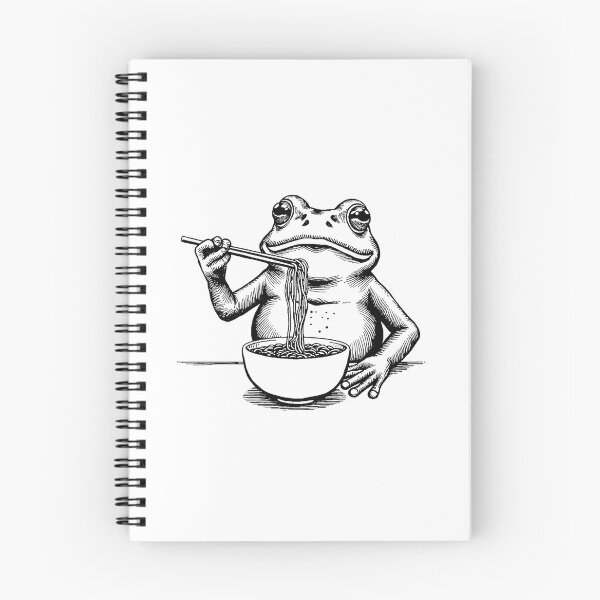 Item preview,  Kawaii Cute Frog Eating Ramen Japanese Noodles Anime Lovers designed and sold by SOUFIANE1991.