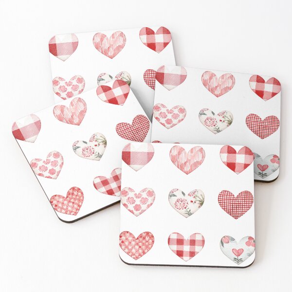 Item preview, Mini patterned valentines day heart sticker pack designed and sold by MendaciousMina.