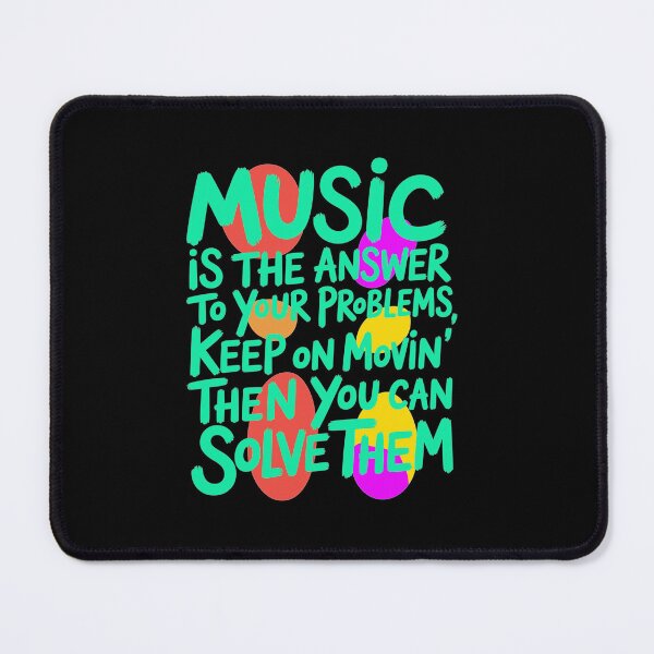 Item preview, Music Is the Answer – Inspirational Music Quote Art | Vintage Typography Wall Decor designed and sold by paulo silveira.