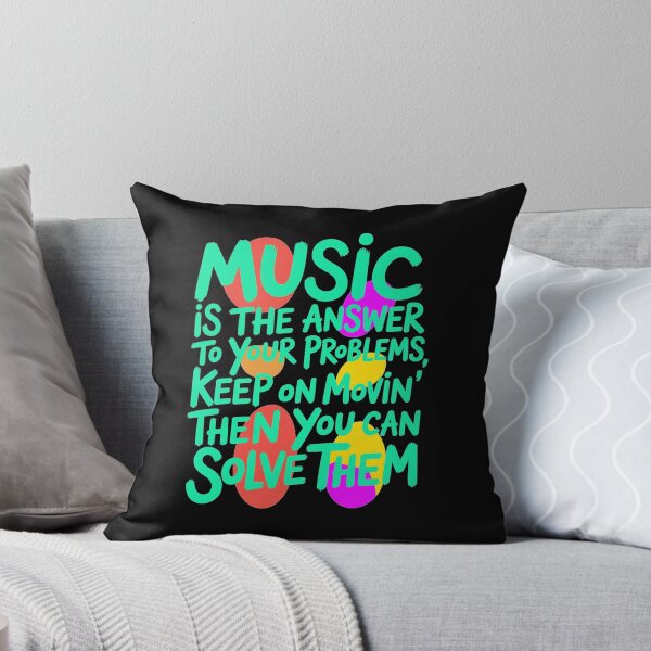 Item preview, Music Is the Answer – Inspirational Music Quote Art | Vintage Typography Wall Decor designed and sold by paulo silveira.