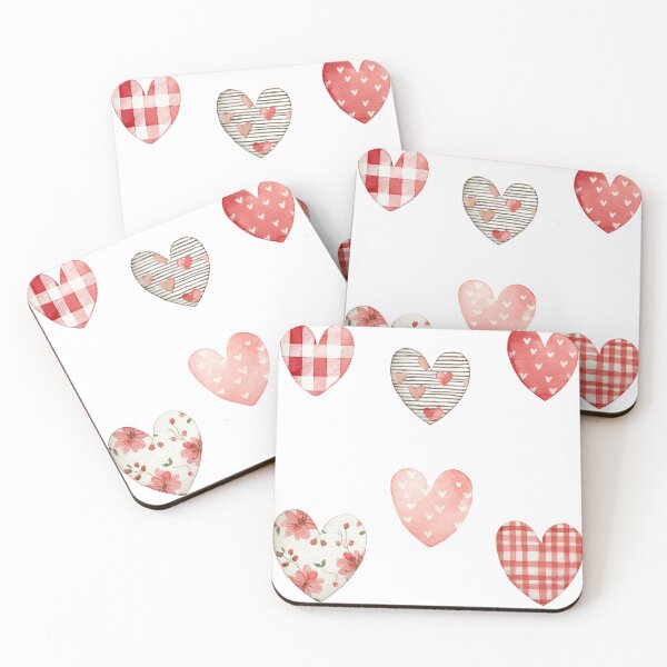 Item preview, Mini patterned valentines day heart sticker pack designed and sold by MendaciousMina.