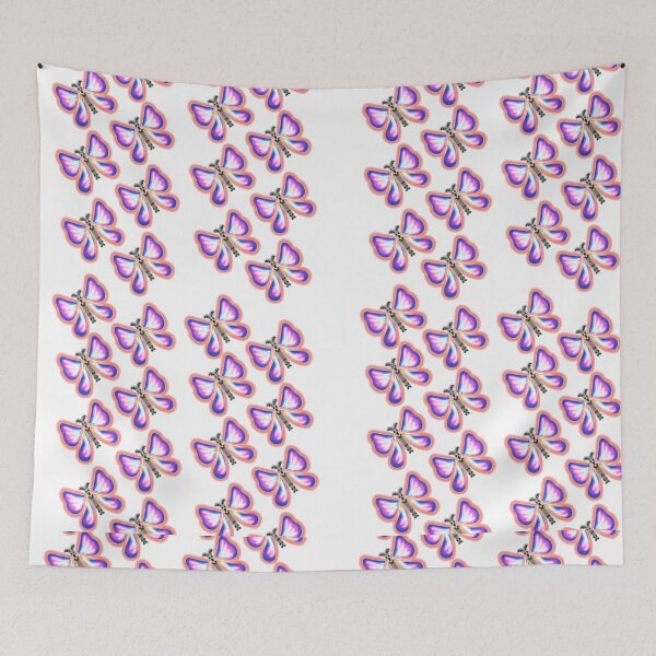 Item preview, Luminous Butterfly Flutter Pattern: Radiant Neon  Wings designed and sold by HopeAndHustle.