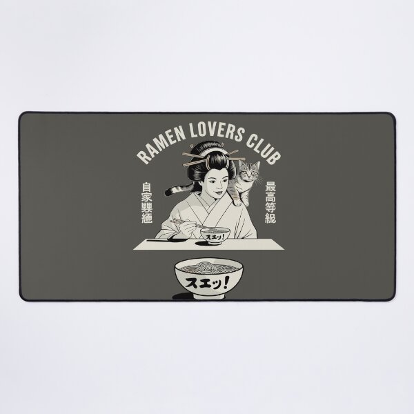 Item preview, Ramen Lovers Club – Japanese Food & Cat Art | Stylish Noodle Culture Illustration designed and sold by paulo silveira.