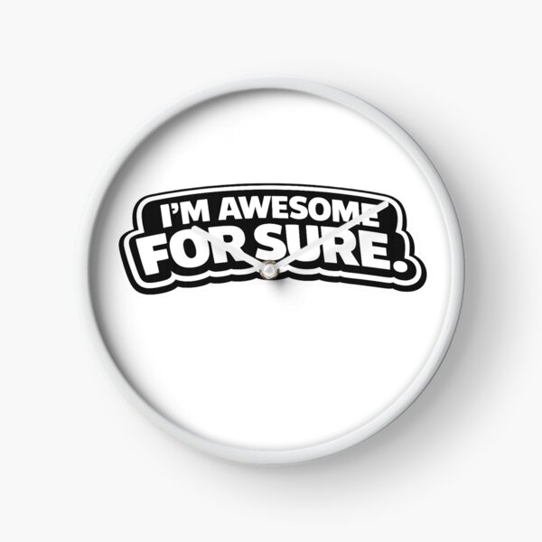 Item preview, I’m Awesome For Sure – Bold Positive Quote Typography Design designed and sold by Purdiole-art.