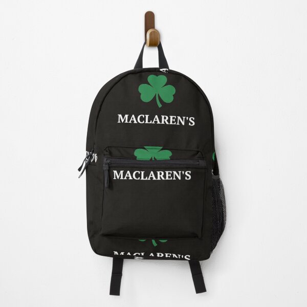 Item preview, MacLaren's Pub Shamrock Logo Black Background Art designed and sold by DGtaLrtcom.