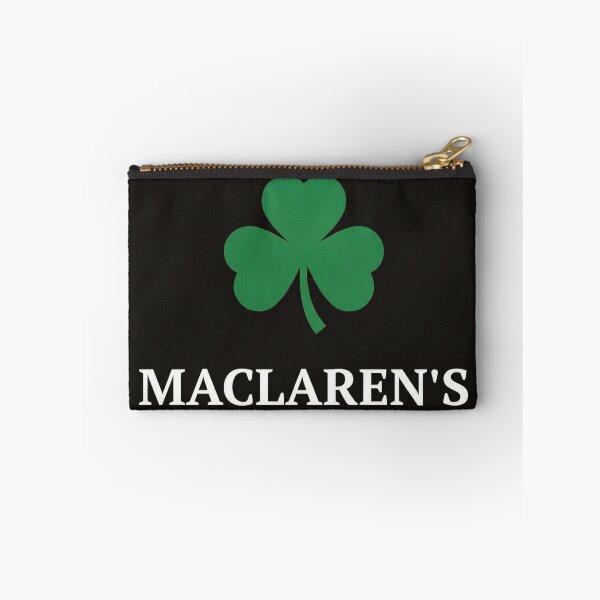 Item preview, MacLaren's Pub Shamrock Logo Black Background Art designed and sold by DGtaLrtcom.