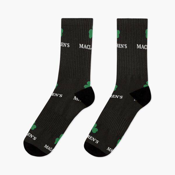 Item preview, MacLaren's Pub Shamrock Logo Black Background Art designed and sold by DGtaLrtcom.