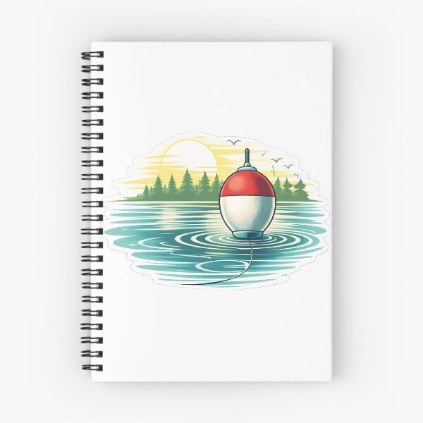 Item preview, Fishing Bobber on Calm Lake – Minimalist Angler Nature Design designed and sold by SVALANART.