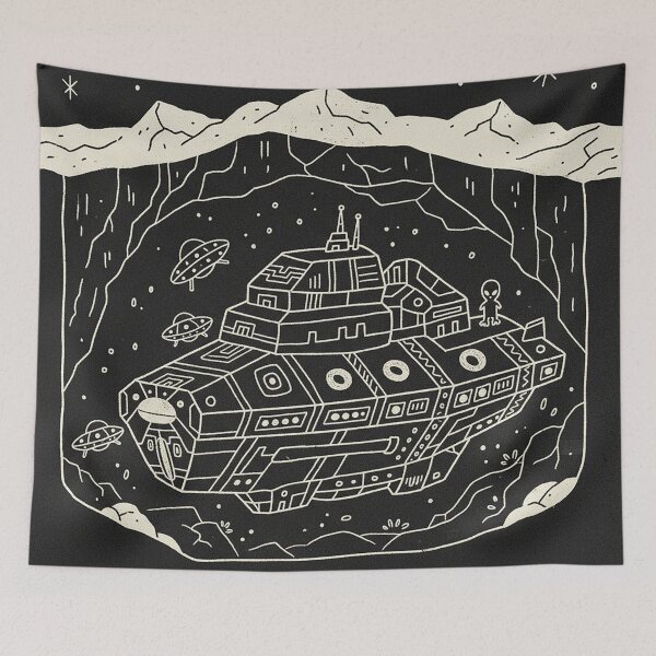 Item preview, Underground Alien Battleship Hollow Earth Secret Base designed and sold by zzz888.