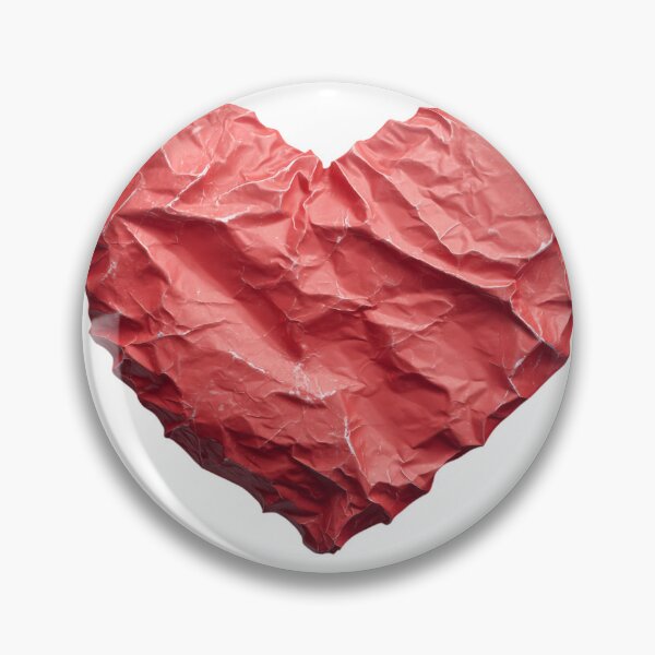 Item preview, Crumpled Red Heart Realistic Texture Edgy Valentine's Day designed and sold by BigStar-Cart.