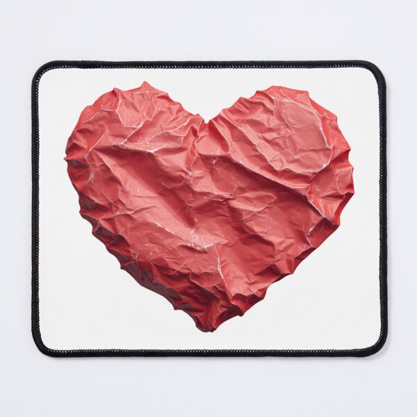 Item preview, Crumpled Red Heart Realistic Texture Edgy Valentine's Day designed and sold by BigStar-Cart.