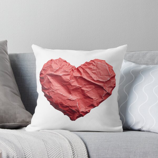 Item preview, Crumpled Red Heart Realistic Texture Edgy Valentine's Day designed and sold by BigStar-Cart.