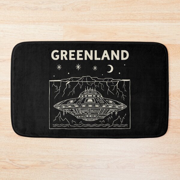 Item preview, Greenland Secret Alien Base Underground UFO Retro designed and sold by zzz888.