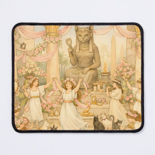 Item preview, Temple of Bastet – Sacred Sanctuary of the Egyptian Cat Goddess, Protection & Joy designed and sold by SoniaSarkali.