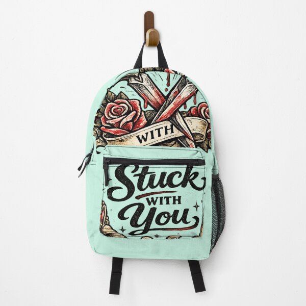 Item preview, Stuck With You – Retro Valentine Tattoo Daggers & Roses – Black & Red AI Art designed and sold by Cleora Visuals.