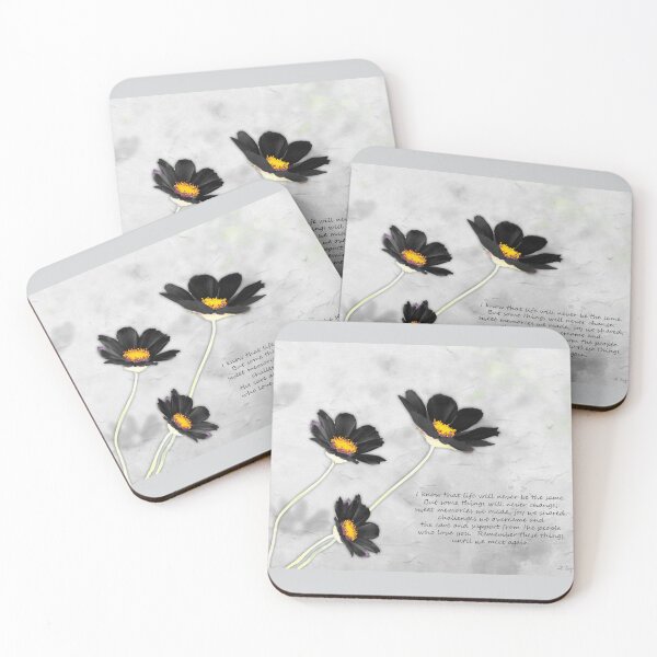 Item preview, Until We Meet Again Beautiful Cosmos Flowers designed and sold by Sharon Cummings Art.