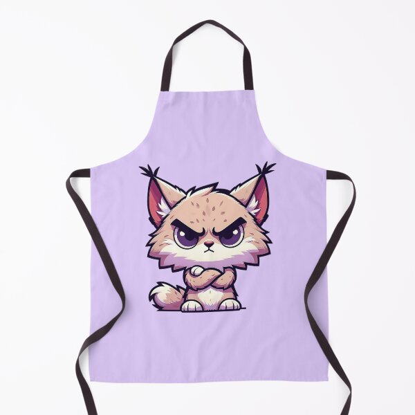 Item preview, Grumpy Cute Lynx - Funny Iberian Bobcat Cartoon designed and sold by GREENZ0NE.