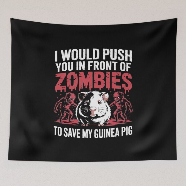 Item preview, Push You In Front Zombies Save Guinea Pig Cavy Men Women Kid designed and sold by joyouartArt.