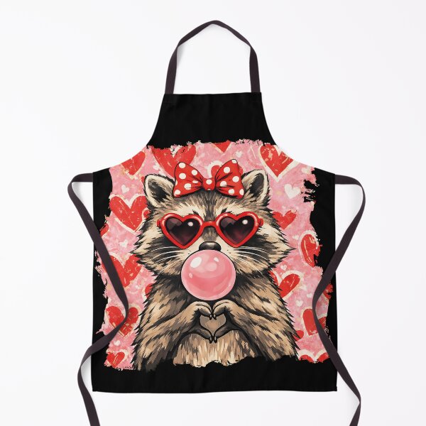 Item preview, Vintage Funny Valentine Raccoon Lover Heart XOXO designed and sold by gear-posters.