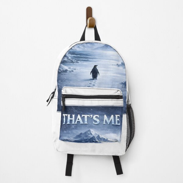 Item preview, THAT'S ME Nihilist Penguin Goes Toward a Mountain designed and sold by ATLAS TEES.