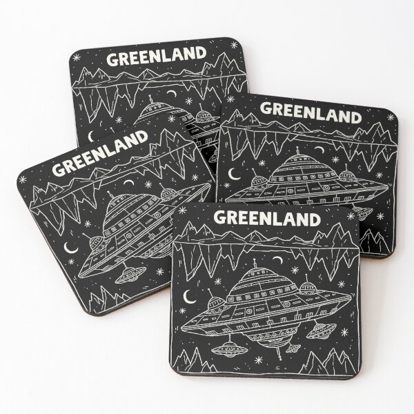 Item preview, Greenland Underground Alien Mothership Retro Sci-Fi designed and sold by zzz888.