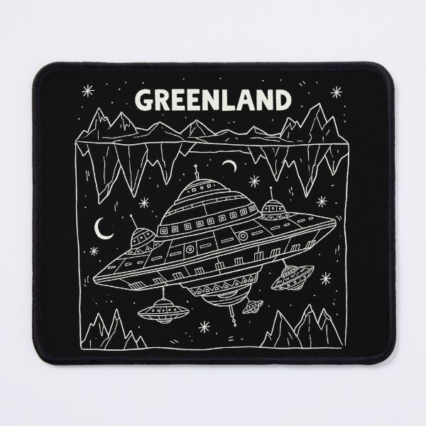 Item preview, Greenland Underground Alien Mothership Retro Sci-Fi designed and sold by zzz888.