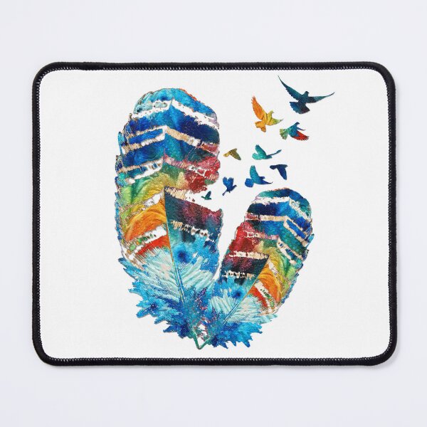 Item preview, Freedom Colorful Feather Art designed and sold by Sharon Cummings Art.