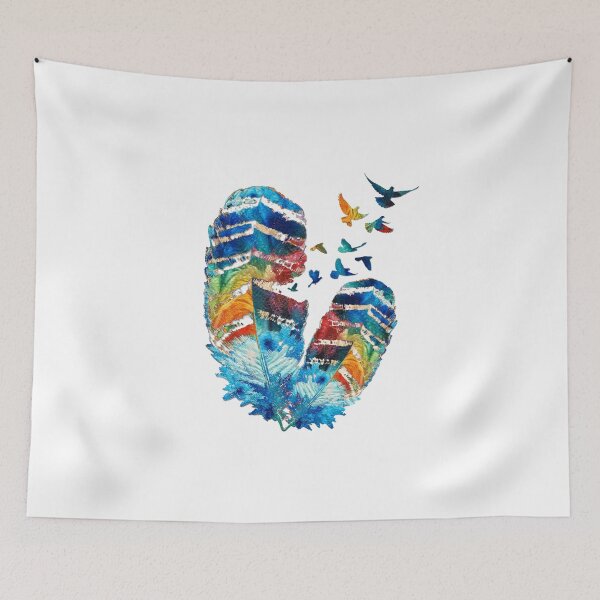Item preview, Freedom Colorful Feather Art designed and sold by Sharon Cummings Art.