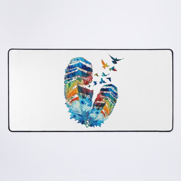 Item preview, Freedom Colorful Feather Art designed and sold by Sharon Cummings Art.