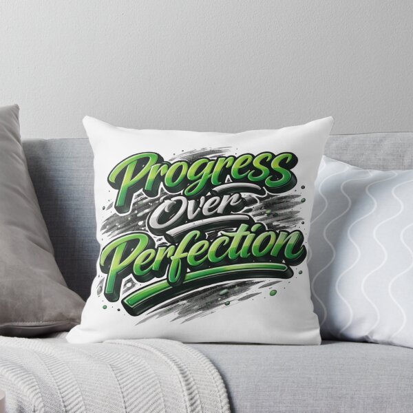 Item preview, Progress Over Perfection Typography Design Motivational designed and sold by IRON WINGS /USAF.