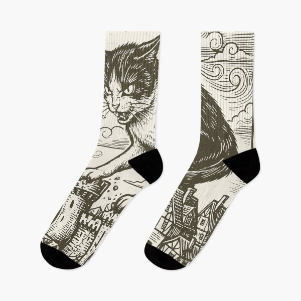 Item preview, Medieval Angry Cat Attack Feline Weirdcore designed and sold by Y-Vibes.