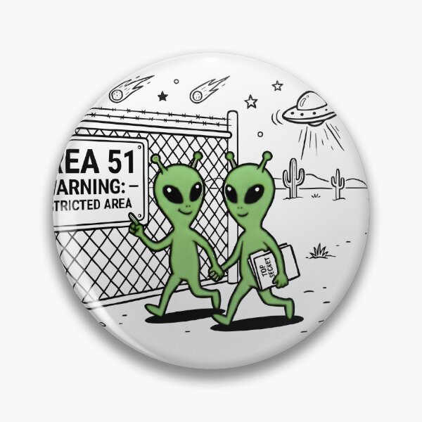 Item preview, Area 51 warning designed and sold by RobertMartinArt.