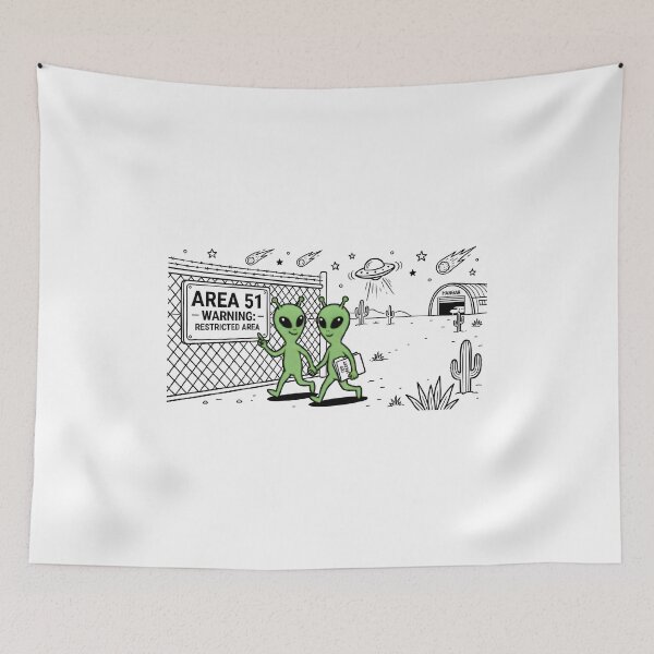 Item preview, Area 51 warning designed and sold by RobertMartinArt.