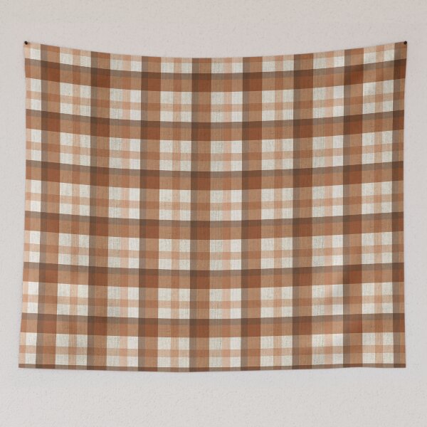 Item preview, Checkered textile pattern.Fashion pattern.Classic Brown  Plaid. designed and sold by TaniaArtDesign.