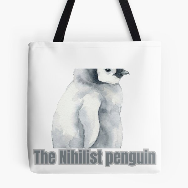 Item preview, Nihilist Penguin Sticker - Werner Herzog, Existentia Meme designed and sold by Artistshert.